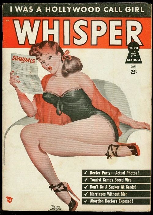 WHISPER magazine cover  Vol 2 No 5 January 1949