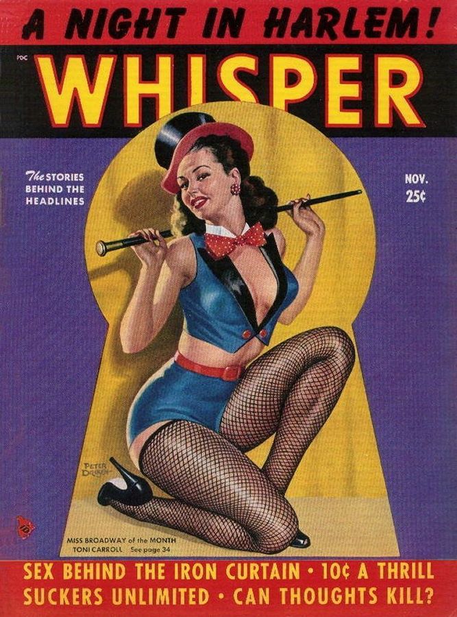 WHISPER magazine side cover  Vol 4 # 3 November 1950