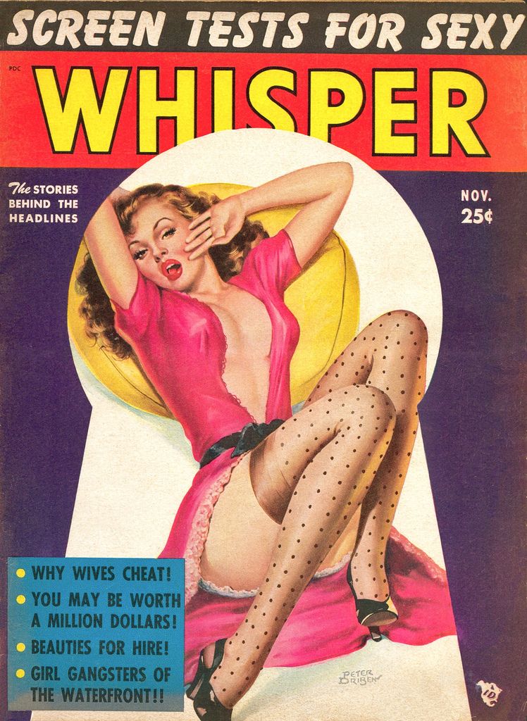WHISPER magazine side cover  Vol 6 No 3 November 1952