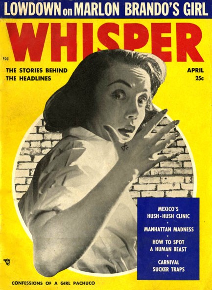 WHISPER magazine cover April 1955