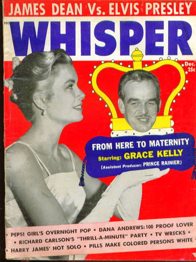 WHISPER magazine side cover December 1956