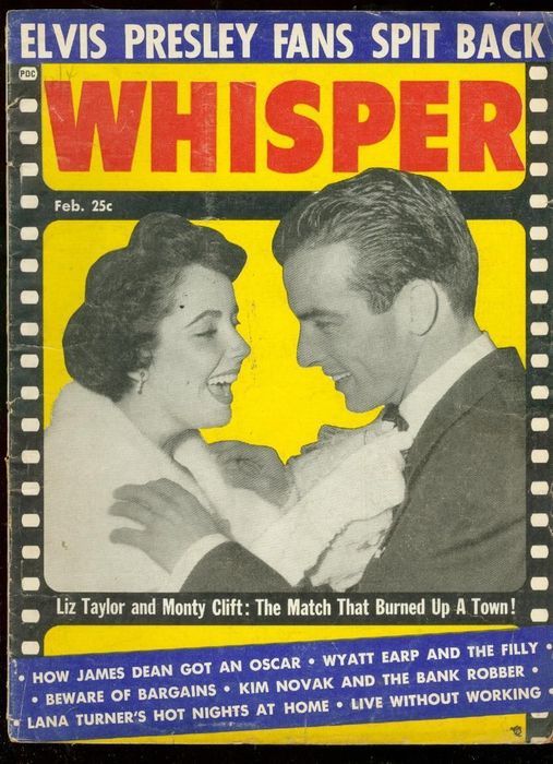 WHISPER magazine side cover February 1957