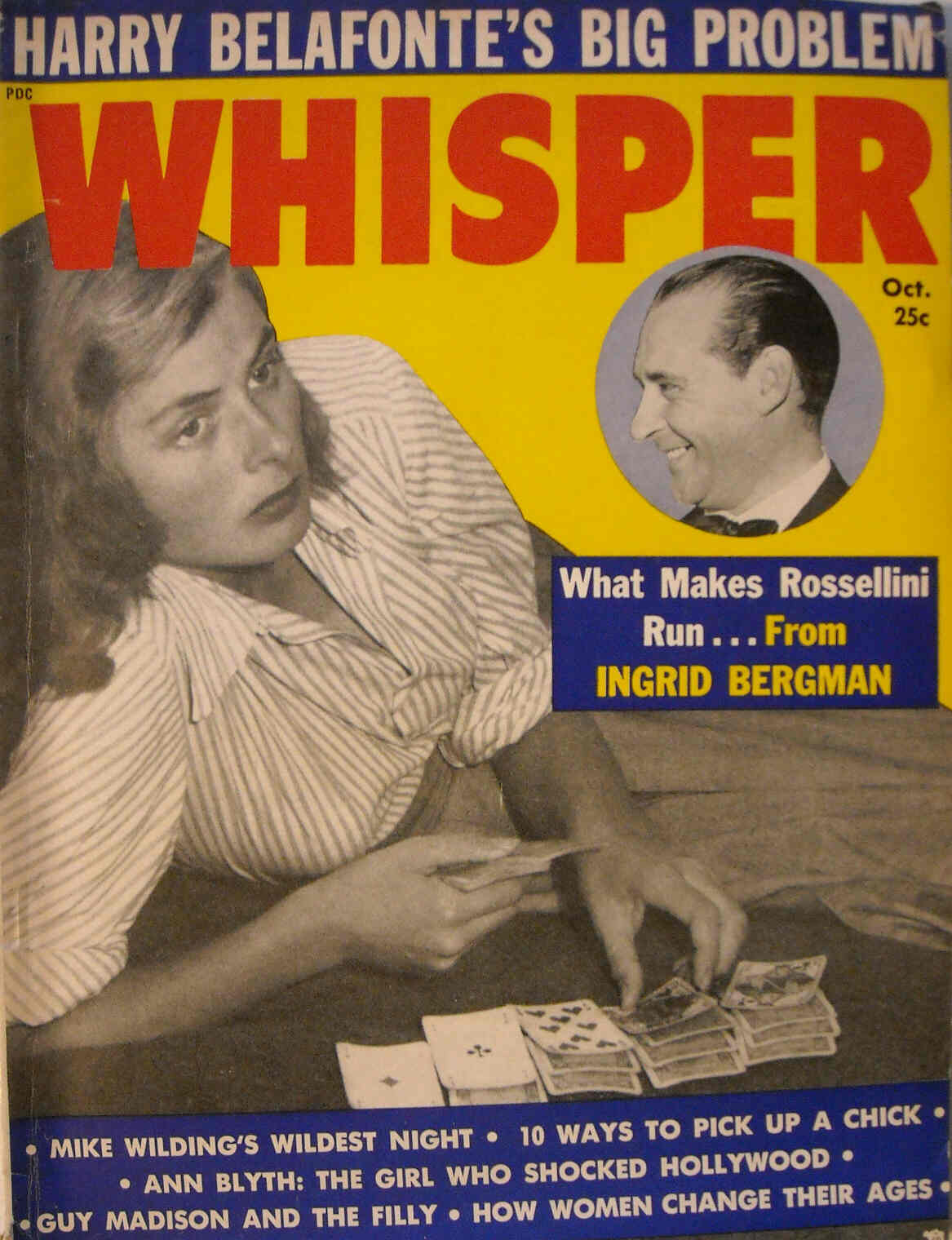 WHISPER magazine side cover October 1957