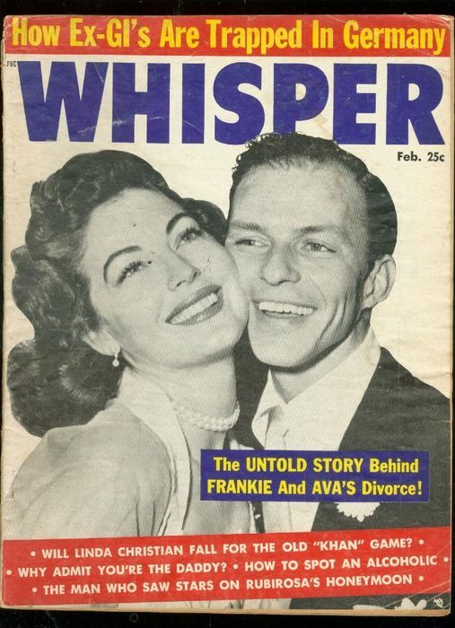 WHISPER magazine side cover February 1958