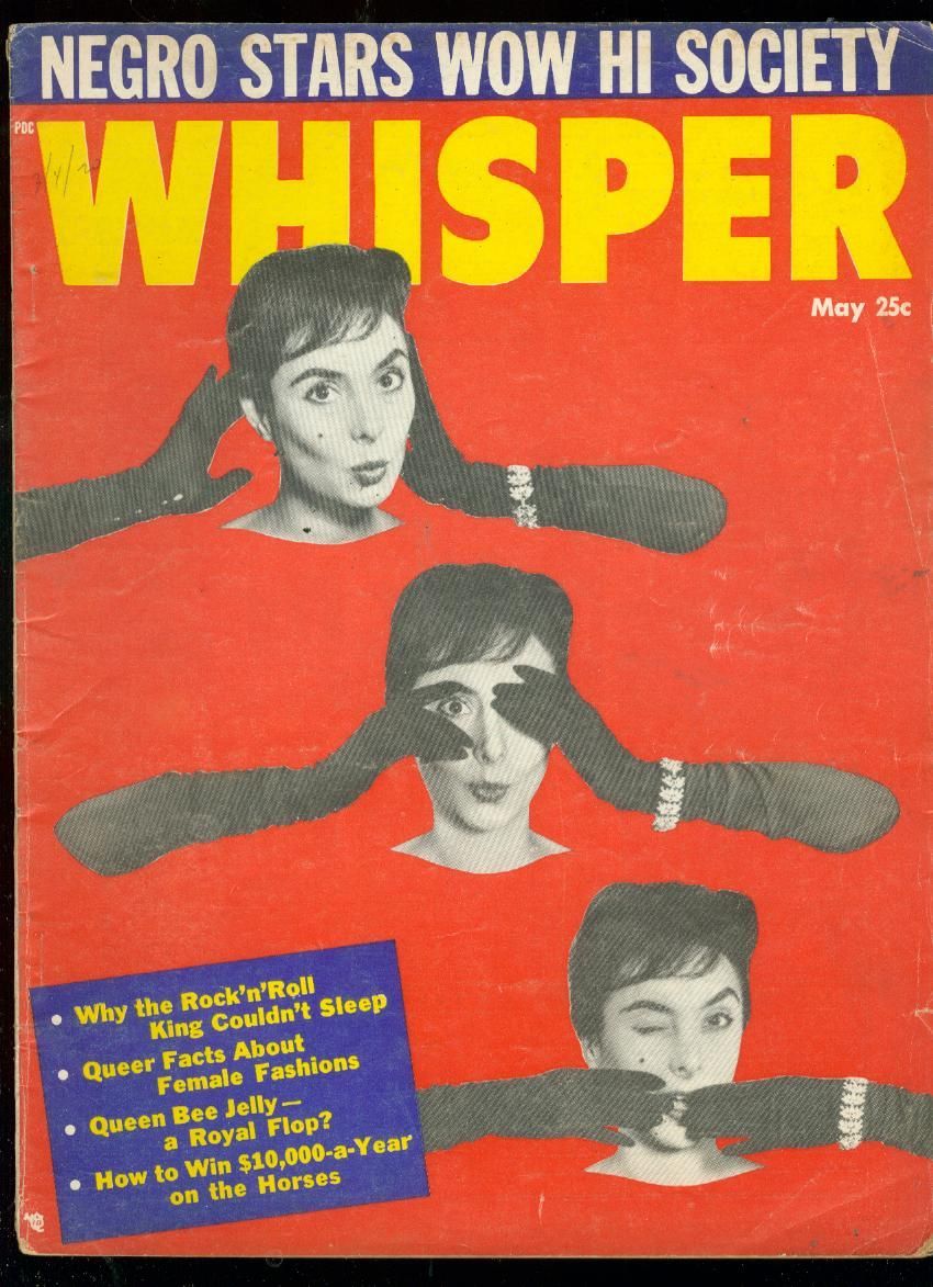 WHISPER magazine side cover May 1958