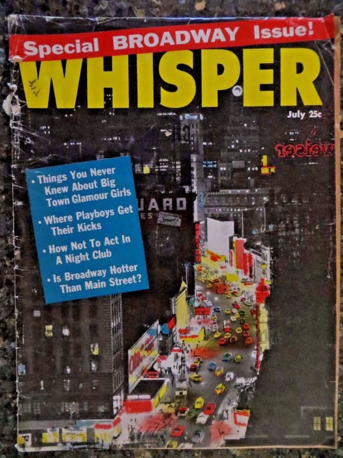 WHISPER magazine side cover July 1958