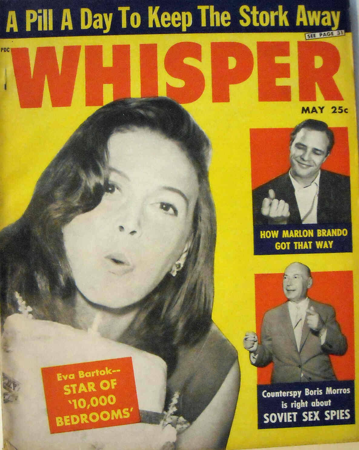 WHISPER magazine side cover May 1959