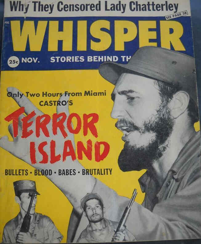 WHISPER magazine side cover November 1959