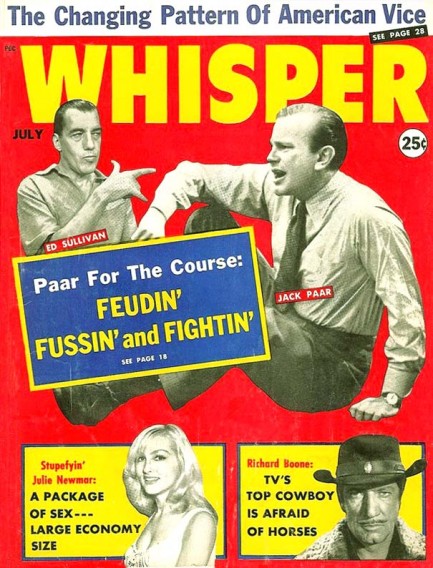 WHISPER magazine side cover July 1961