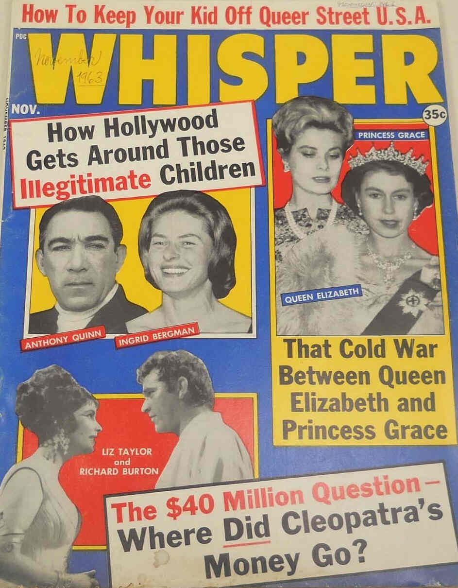 WHISPER magazine side cover November 1963