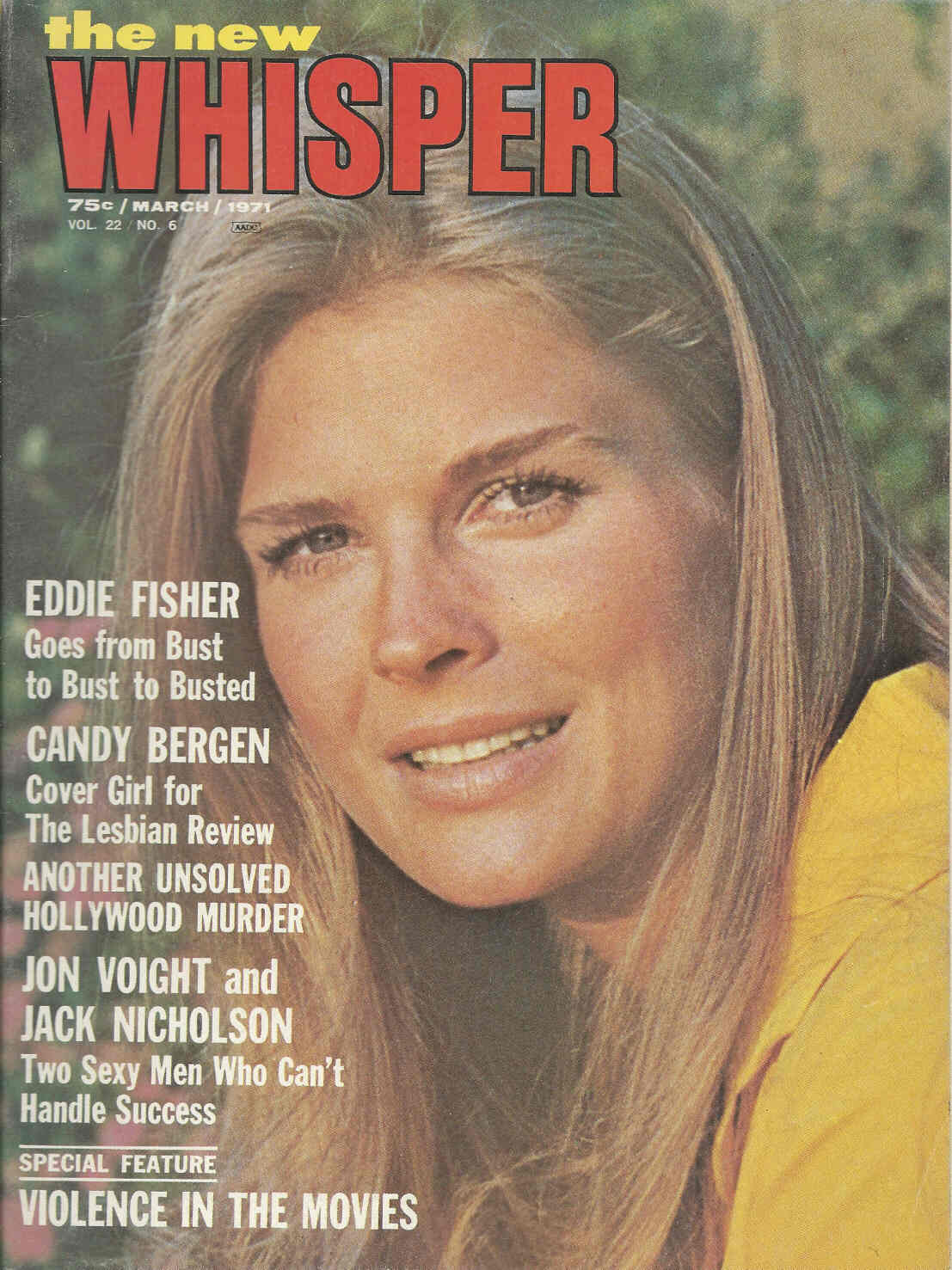 WHISPER magazine side cover March 1971
