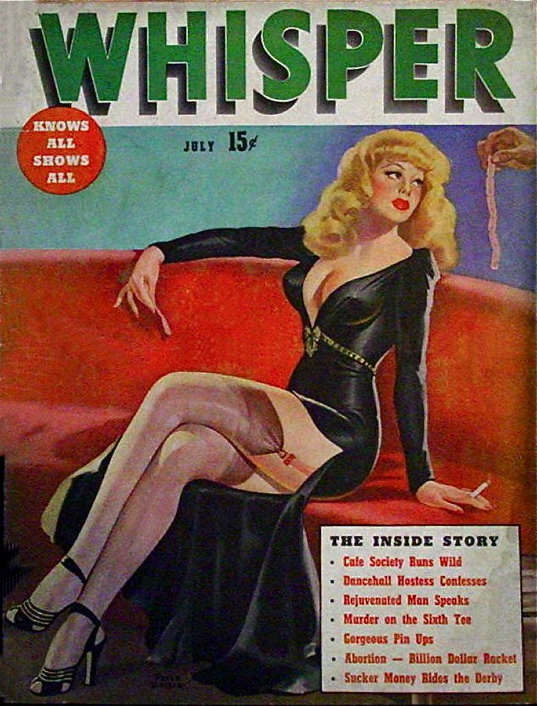 WHISPER magazine side cover Issue 2 July 1946