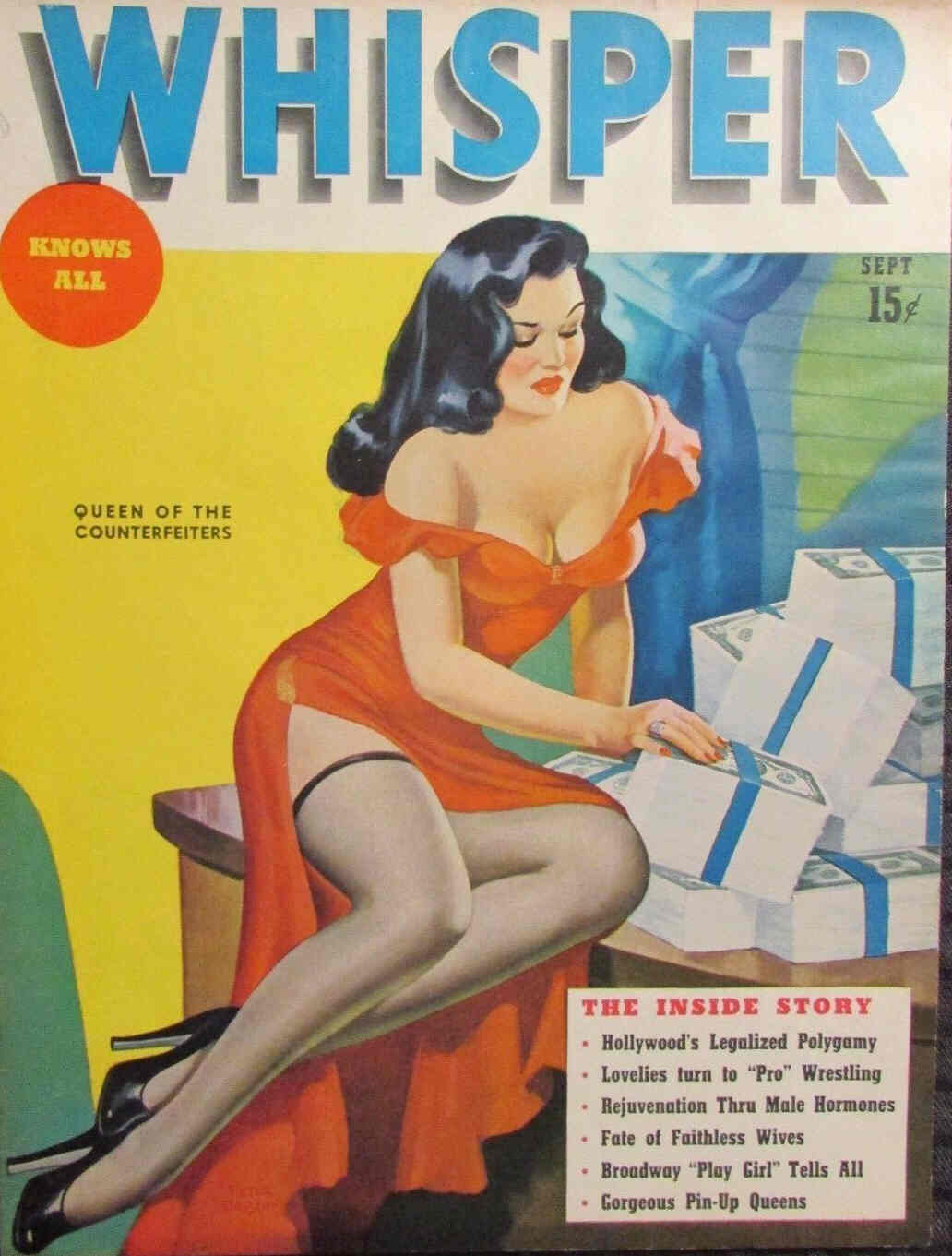 WHISPER magazine side cover Issue 3 September 1946