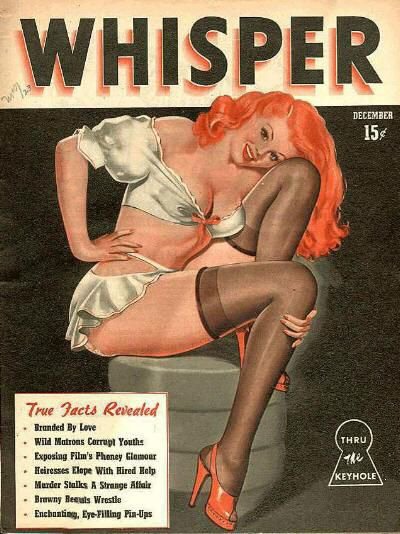 WHISPER magazine side cover  Vol 1 No  4  December 1946
