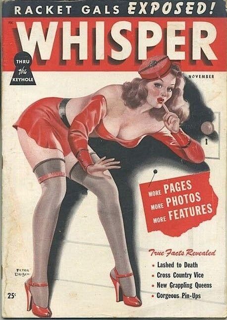 WHISPER magazine side cover  Vol 1 No 5  November 1947