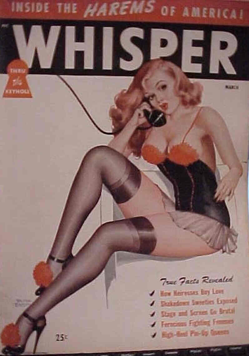 WHISPER magazine cover  Vol 1 No 6  March 1948