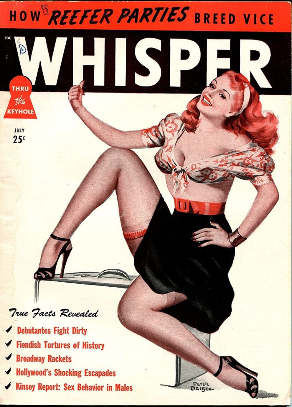 WHISPER magazine side cover  Vol 2 No 2  July 1948