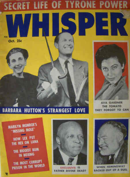 WHISPER magazine cover October 1955