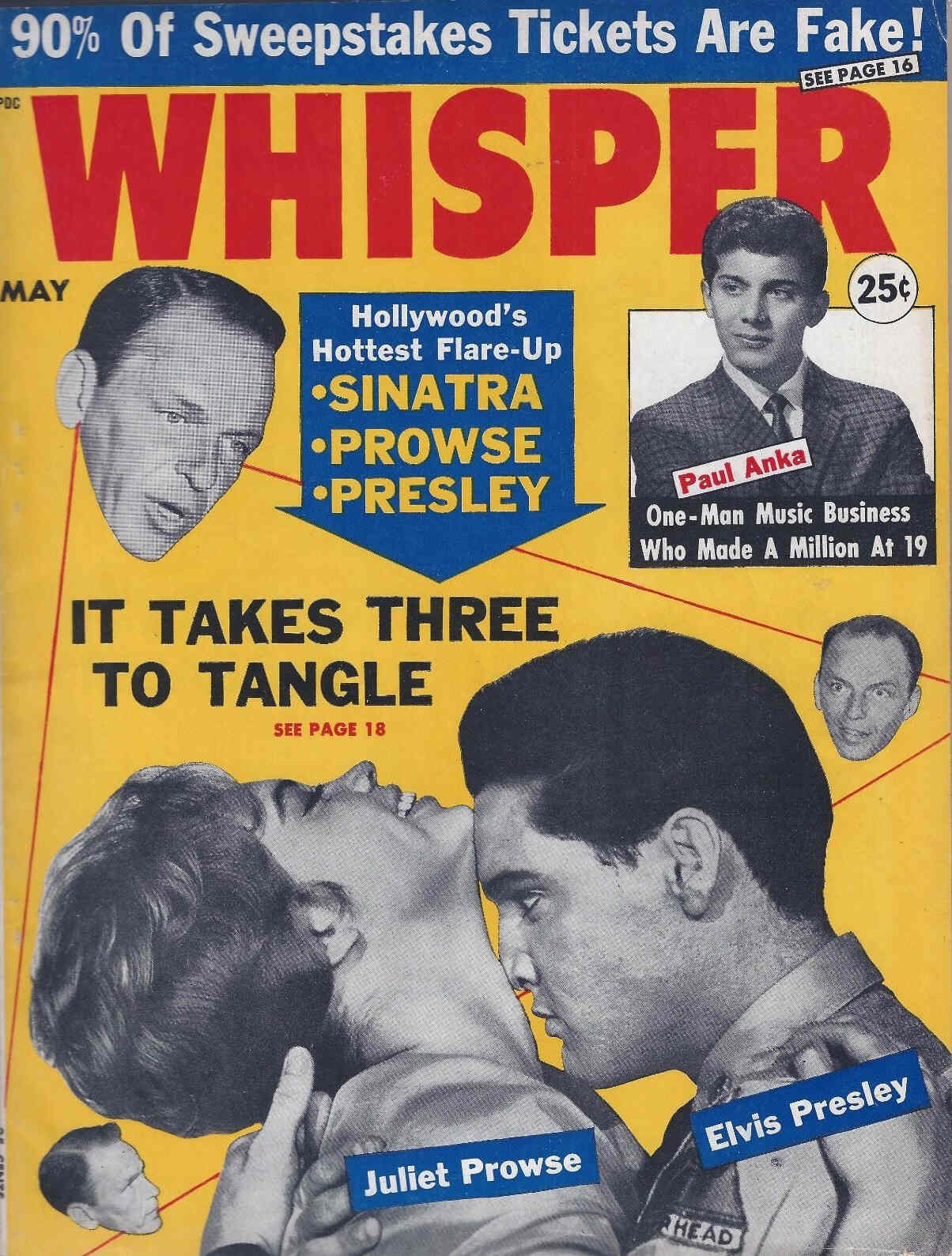 WHISPER magazine side cover May 1961