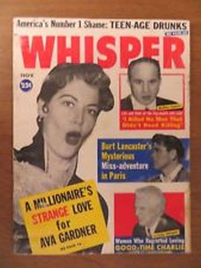 WHISPER magazine side cover  November 1961