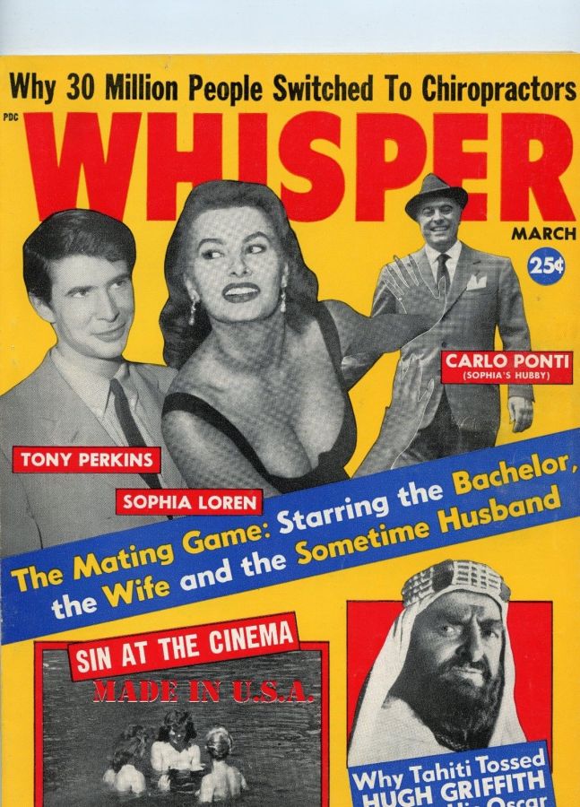 WHISPER magazine side cover  March 1962