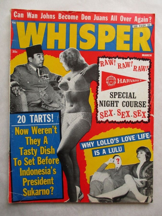 WHISPER magazine side cover  March 1964