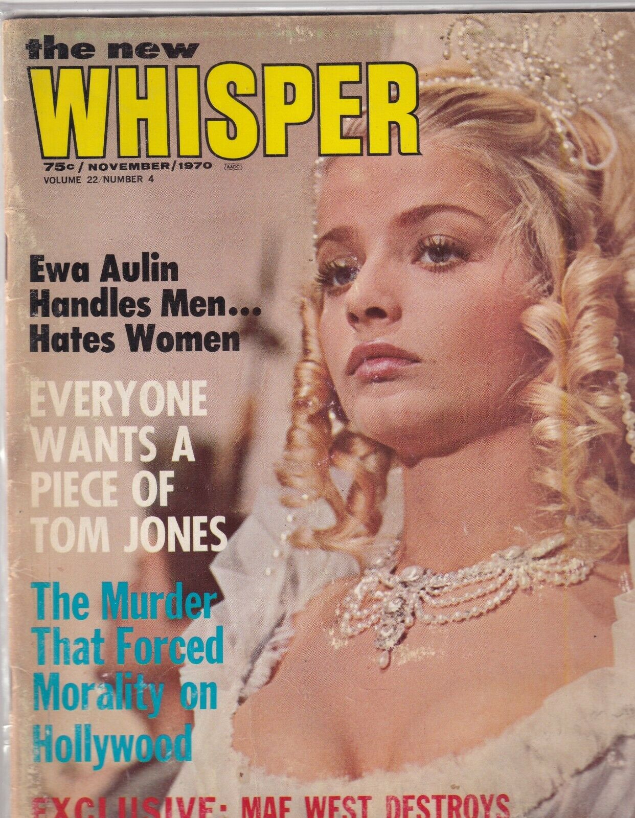 WHISPER magazine side cover  November 1970