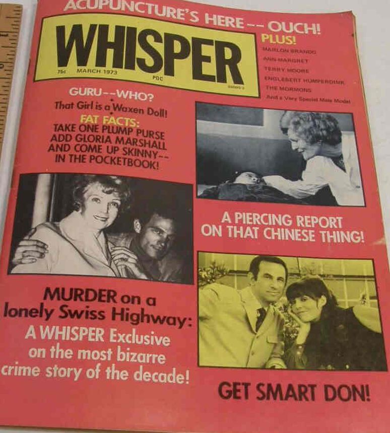 WHISPER magazine side cover  March 1973