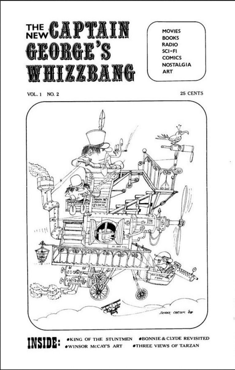 NEW CAPTAIN GEORGES WHIZZBANG | THE magazine side cover Issue 2  Vol 1 # 2 January/February 1969