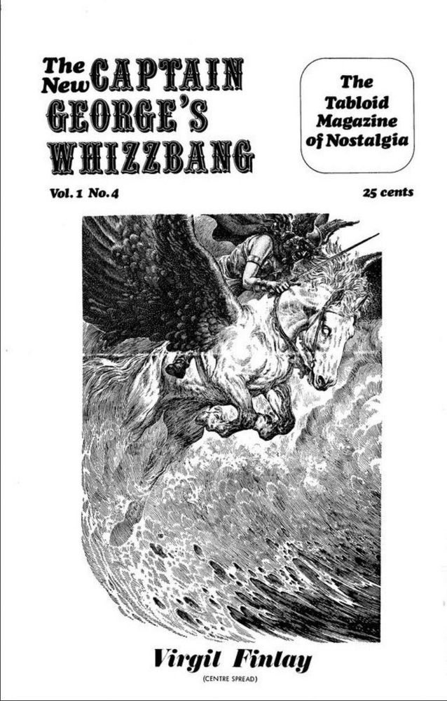 NEW CAPTAIN GEORGES WHIZZBANG | THE magazine side cover Issue 4  Vol 1 # 4  1969
