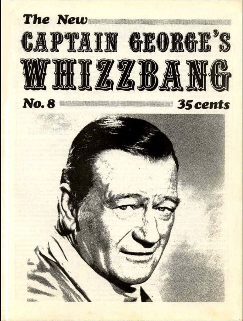NEW CAPTAIN GEORGES WHIZZBANG | THE magazine side cover Issue 8  1970