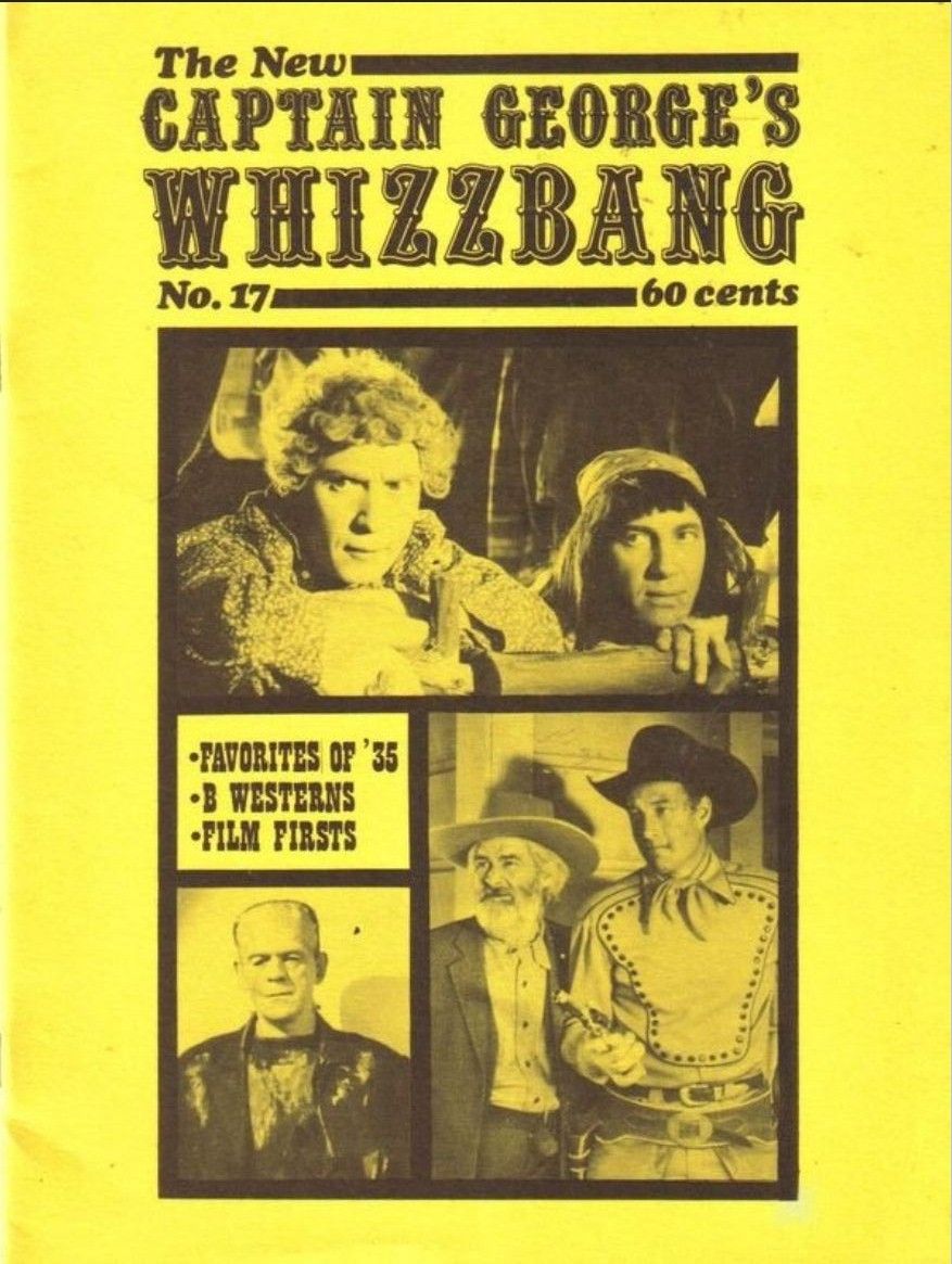 NEW CAPTAIN GEORGES WHIZZBANG | THE magazine side cover Issue 17  1974