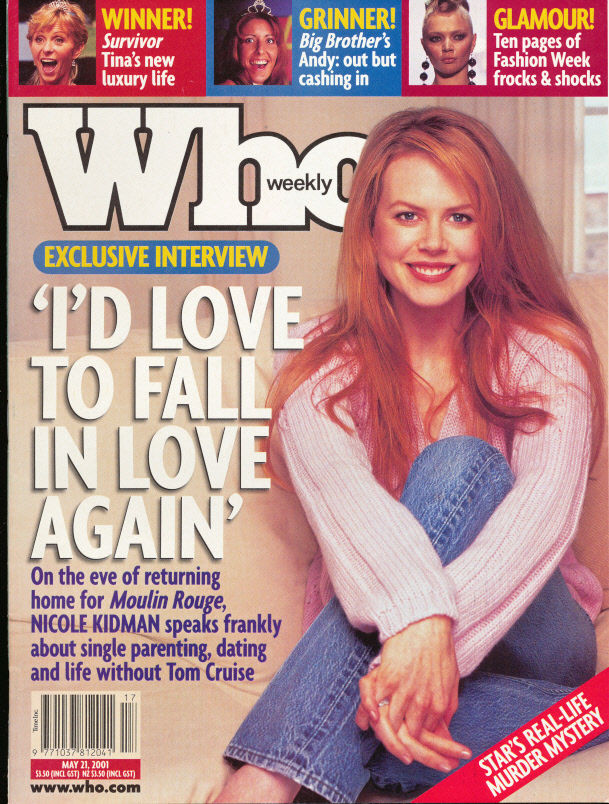 WHO magazine side cover 21 May 2001