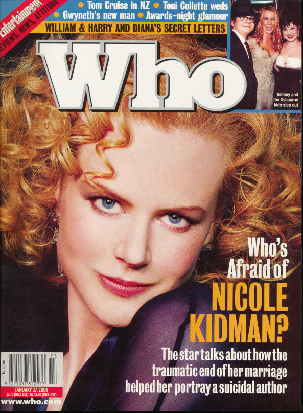 WHO magazine side cover 27 January 2003