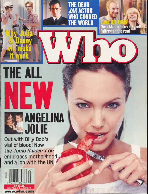 WHO magazine side cover 28 July 2003