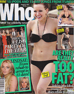 WHO magazine side cover 6 August 2007