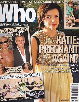 WHO magazine side cover 29 October 2007
