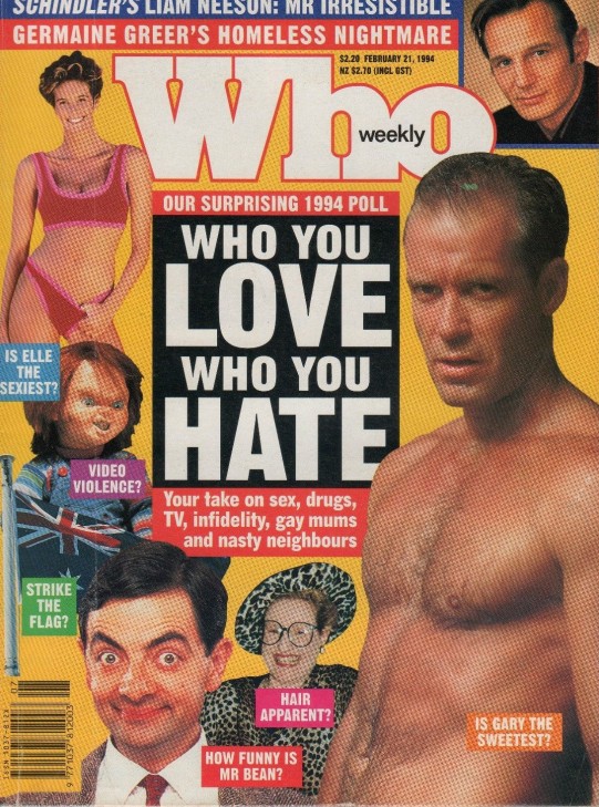 WHO magazine side cover 21 February 1994