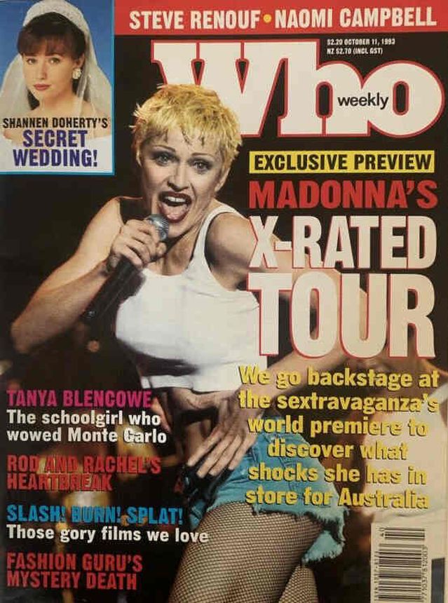 WHO magazine side cover 11 October 1993