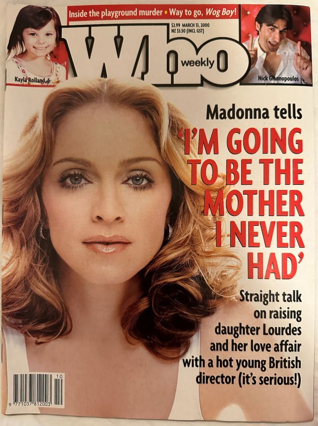 WHO magazine side cover 13 March 2000