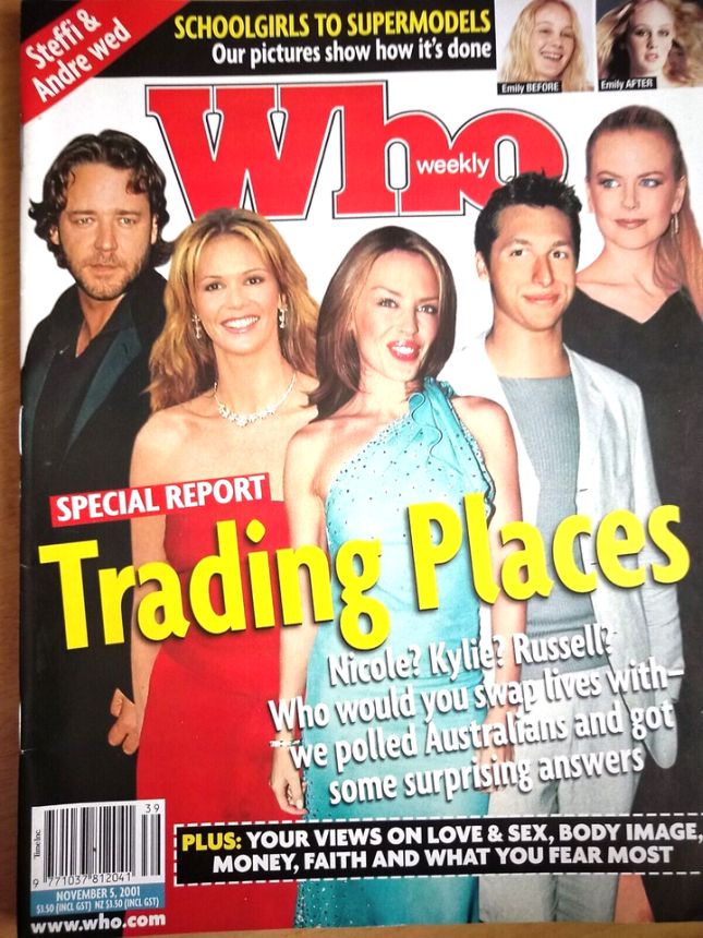 WHO magazine side cover 5 November 2001