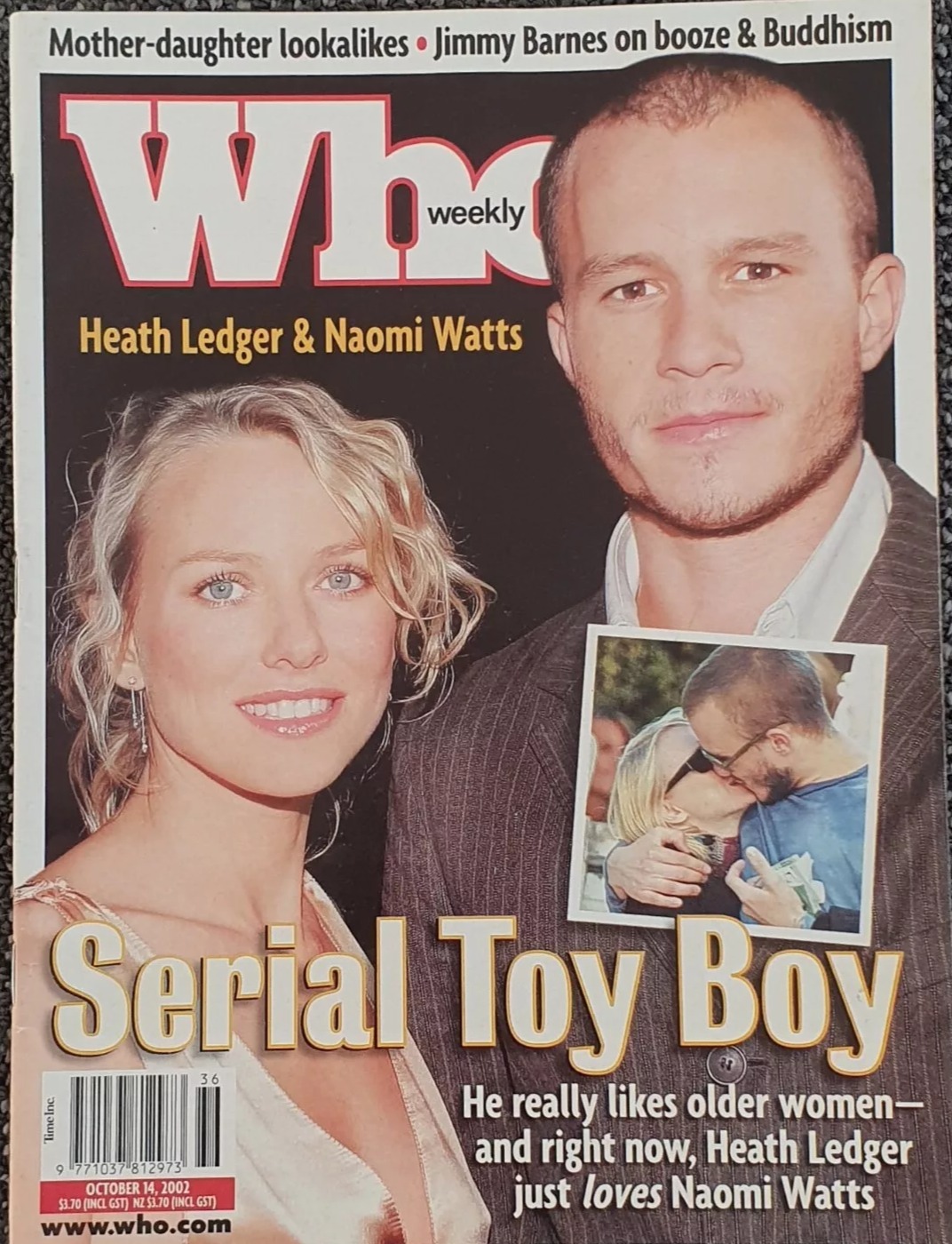 WHO magazine side cover 14 October 2002