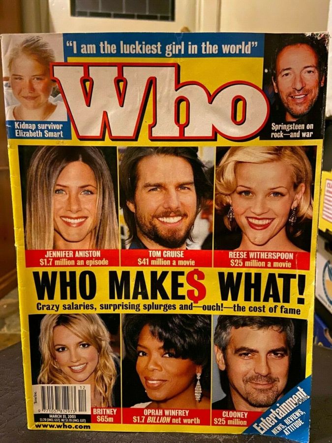 WHO magazine side cover 31 March 2003
