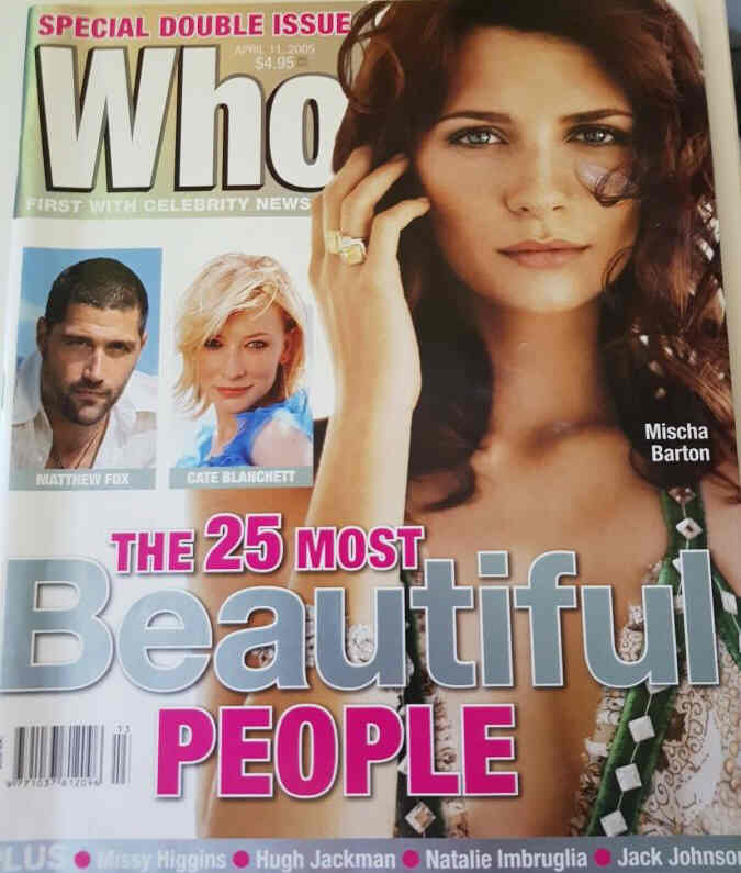 WHO magazine side cover 11 April 2005
