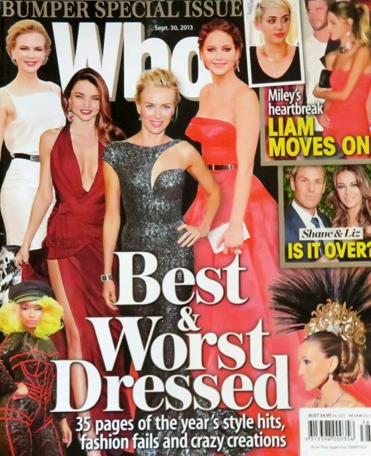 WHO magazine side cover 30 September 2013