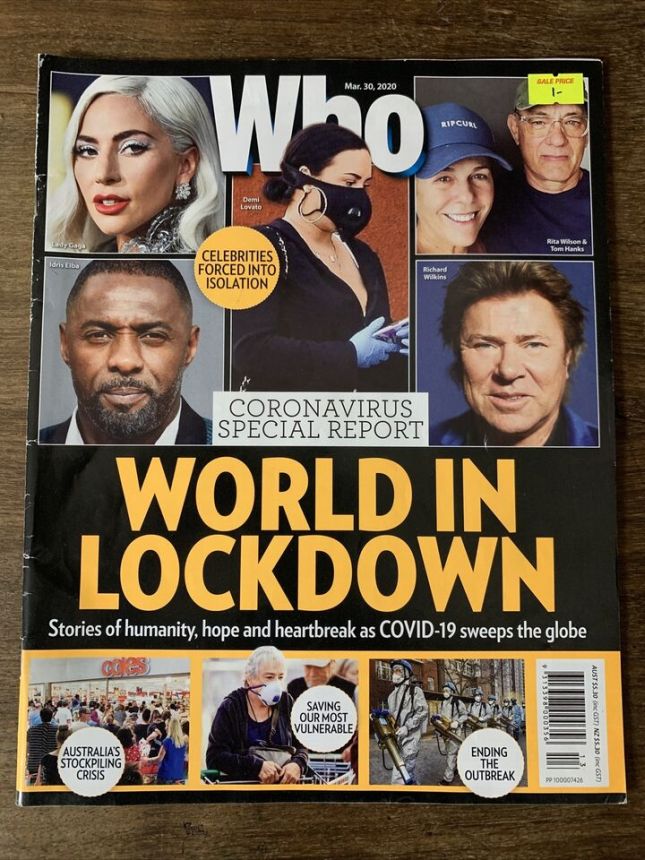 WHO magazine side cover 30 March 2020