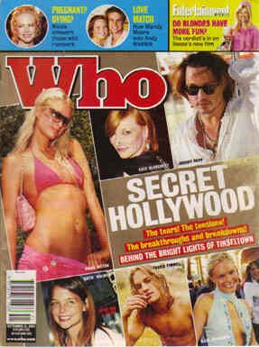 WHO magazine side cover 22 September 2003