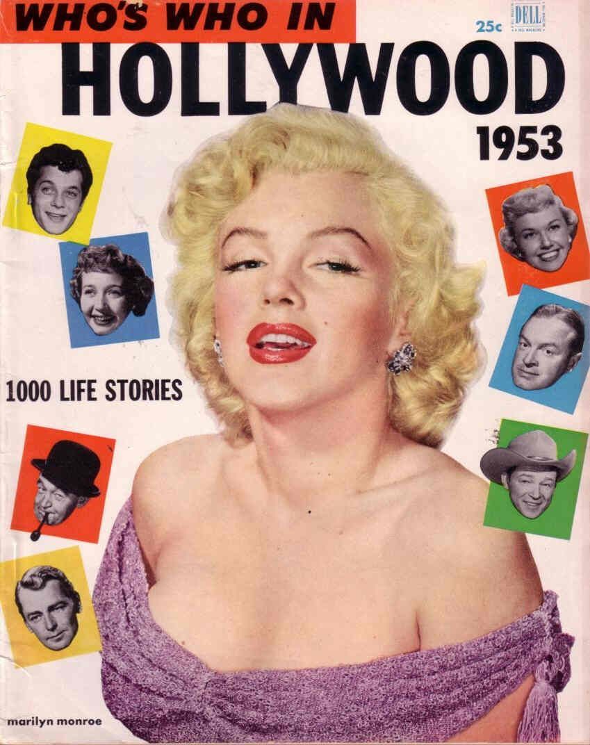WHOS WHO IN HOLLYWOOD magazine side cover Issue 8  1953