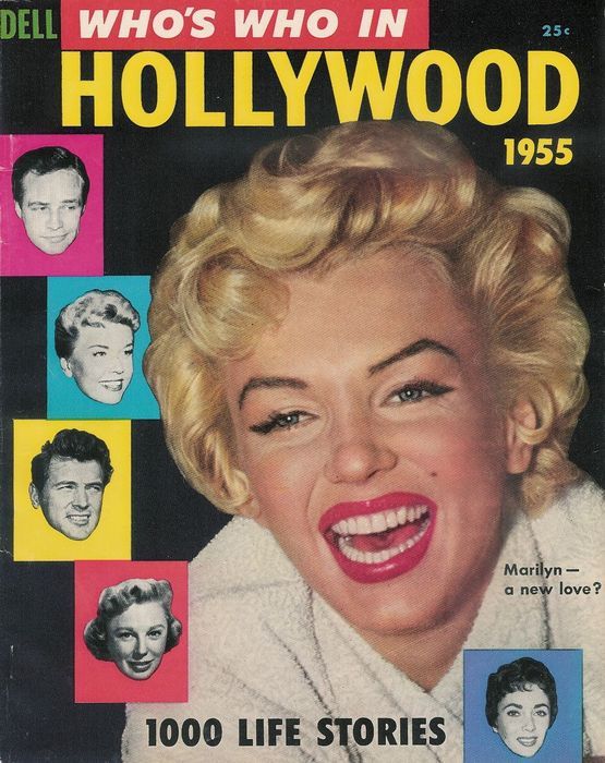 WHOS WHO IN HOLLYWOOD magazine side cover Issue 10  1955