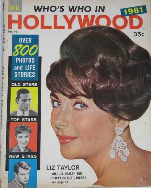 WHOS WHO IN HOLLYWOOD magazine side cover Issue 16  1961